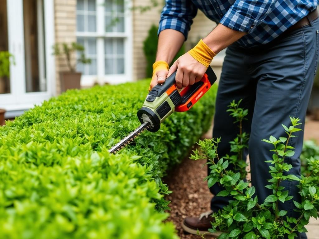 cleandream.at Gartenpflege Wien Heckenschnitt — Formschnitt einer Hecke im Wohnhausgarten cleandream.at Gartenpflege Wien Heckenschnitt — Formschnitt einer Hecke im Wohnhausgarten